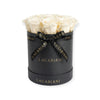 Preserved red roses in luxury round box – 9-11 stems | Lagabiani Miami